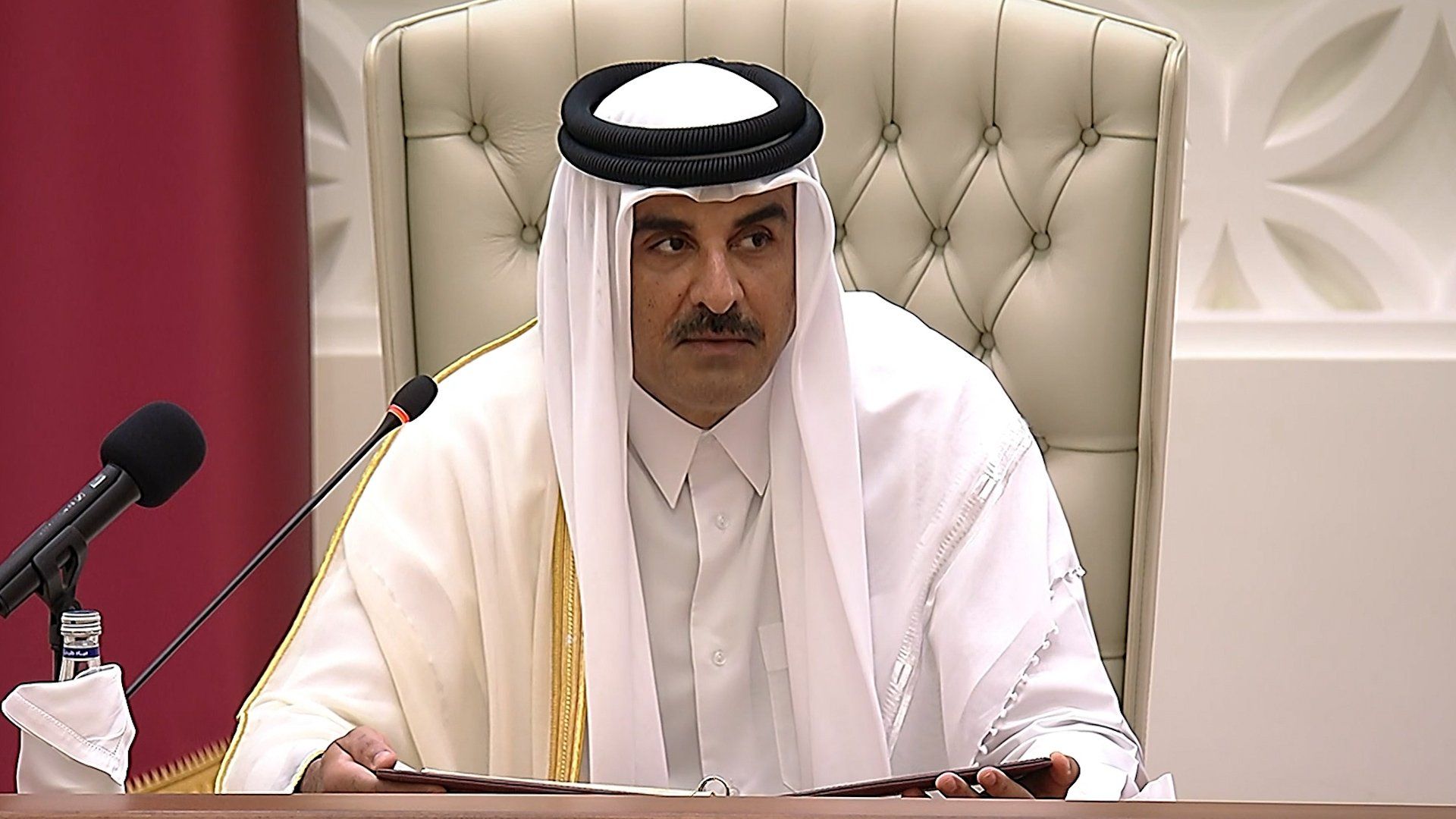 Qatar’s emir says Palestinian cause remains ‘highest priority’